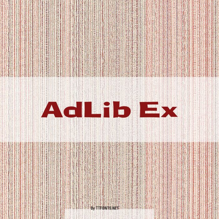 AdLib Ex example